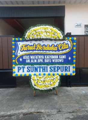 Papan Bunga Duka di Solok